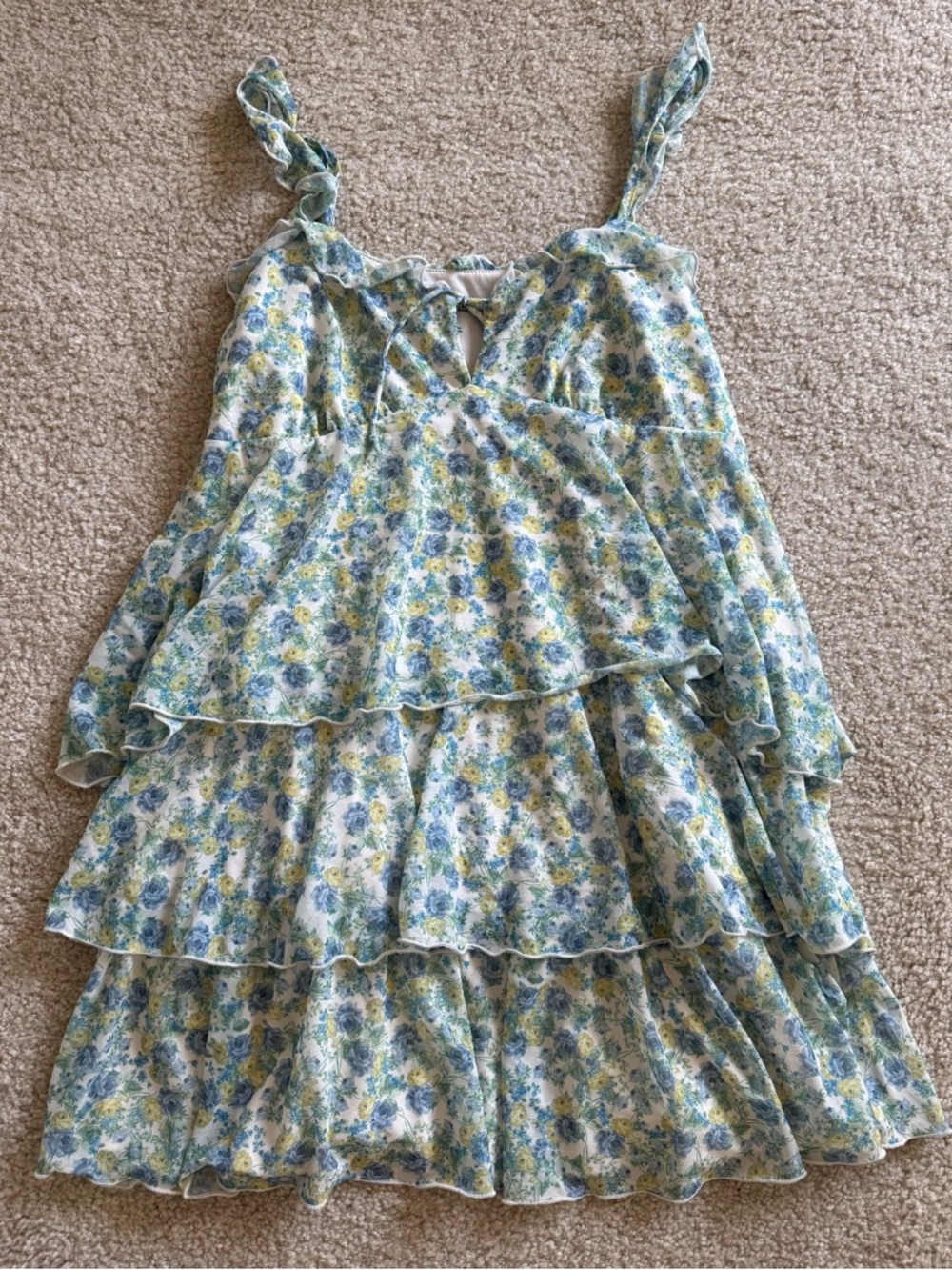 Wild fable floral layered mini dress